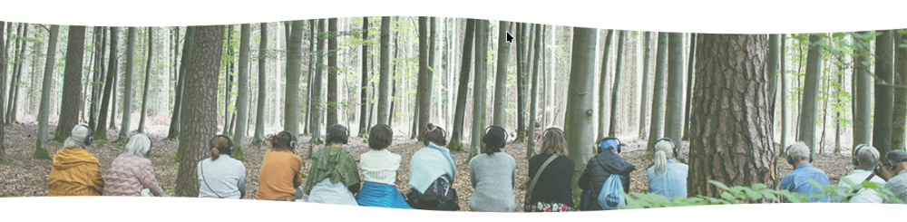 Performance in the forest during UR-NAT Festival