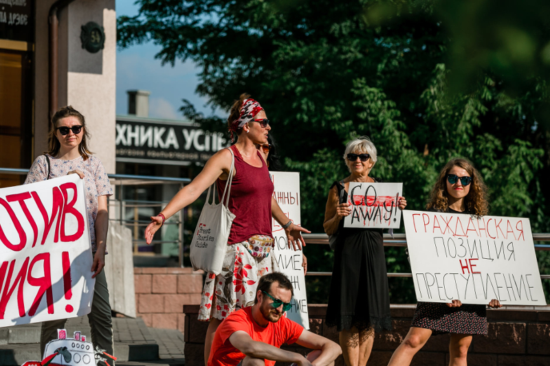 Aksana Haiko, Belarus protests, 2020 