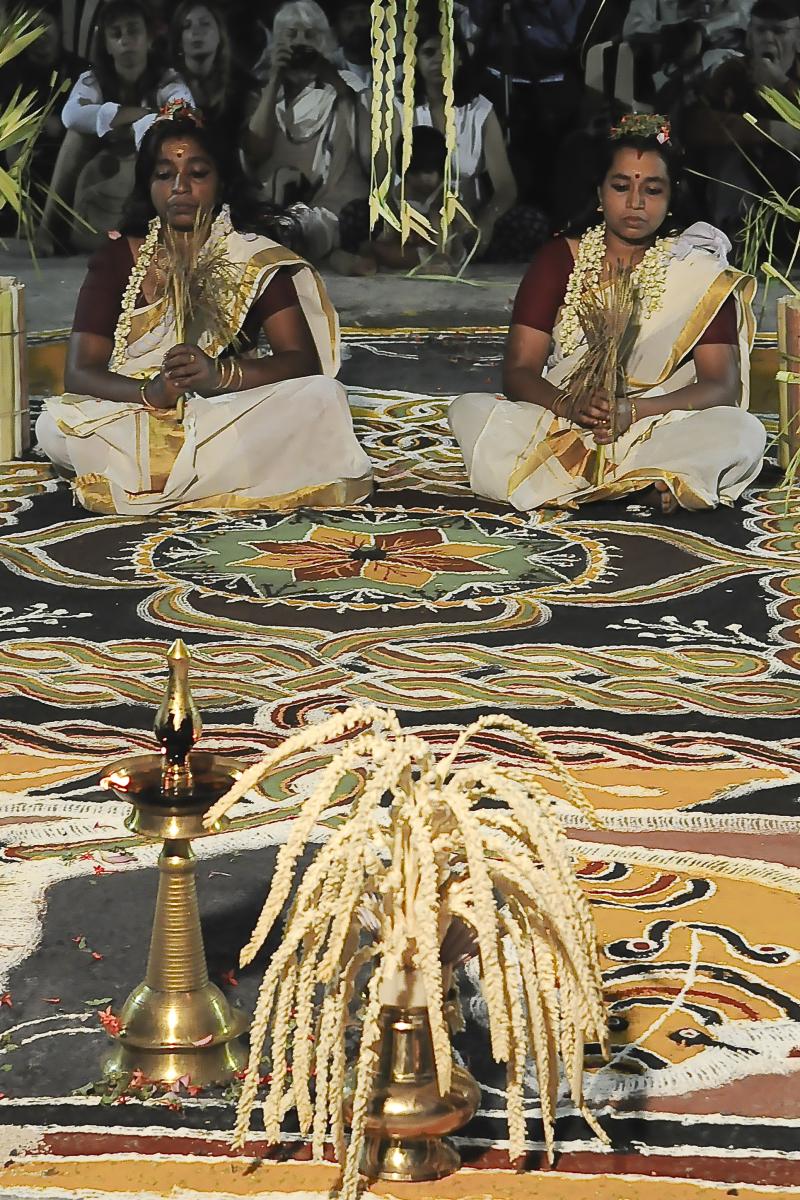 Ashtanaga Kolam, inauguration of Tantidhatri 2012. Pondicherry edition. Photo: Jean Pierre Muller.