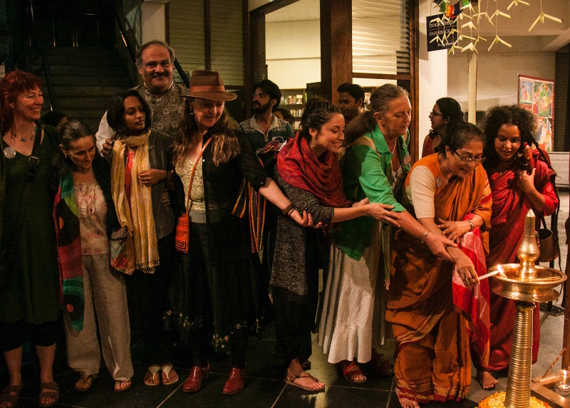 Inauguration of Tantidhatri at Rangashankara, Bangalore. 2016. Photo: Aarathi Parthasarathi.