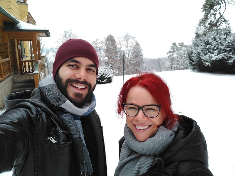 Ivan and Thaís Medeiros at the Villa Waldberta, 2018